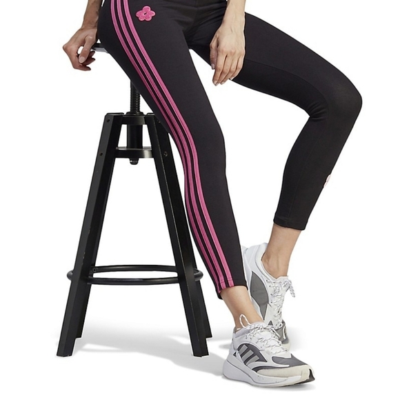 Adidas High Rise Floral Leggings - Picture 2 of 3